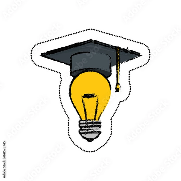 Fototapeta bulb light isolated icon