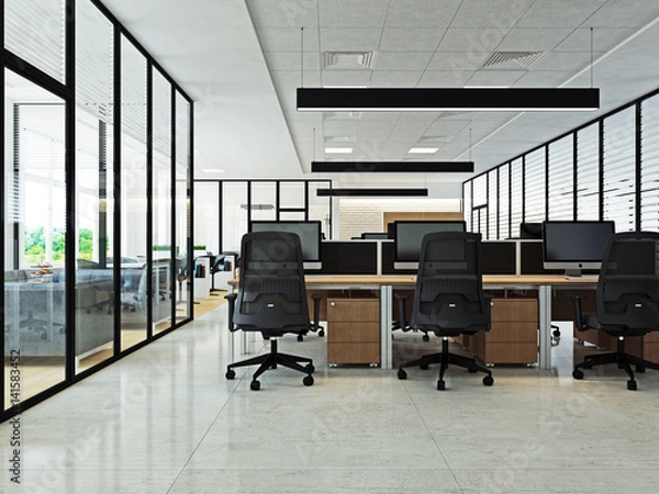 Fototapeta Интерьер современного офиса openspace