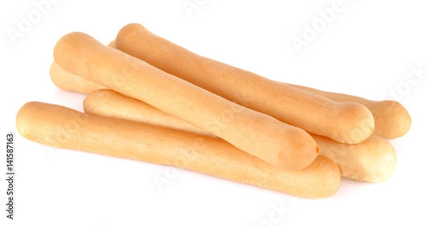 Obraz bread sticks isolated on white background