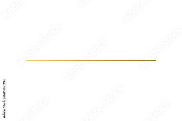Fototapeta Golden stroke aesthetic gold line minimalist shimmering divider luxurious metallic line element for design and decoration purposes