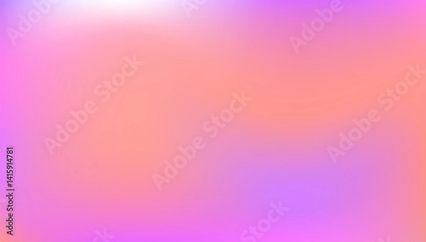 Fototapeta Abstract Gradient. Neon Geometry Backdrop. Hologram Background. Hipster Flyer. Metalic Cover. Blue Pop Texture. Iridescent Texture. Shiny Effect. Pink Abstract Gradient