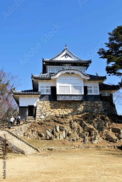 Obraz 備中松山城二の丸からの天守