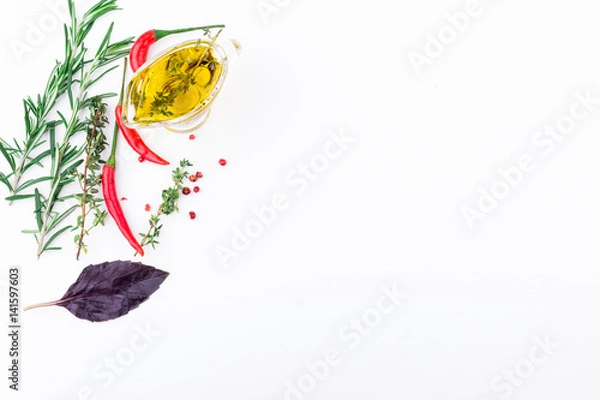 Obraz Meat spices background