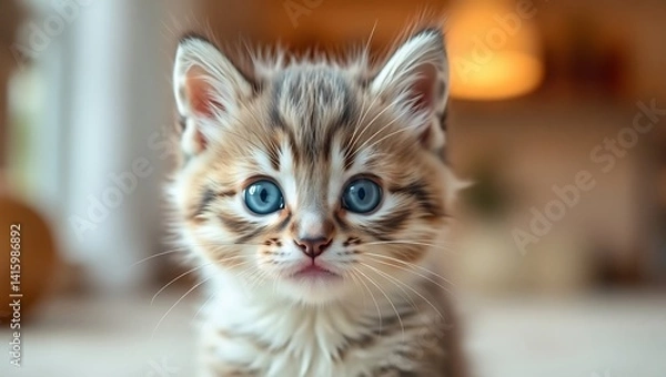 Fototapeta Adorable Portrait of a British Kitten"