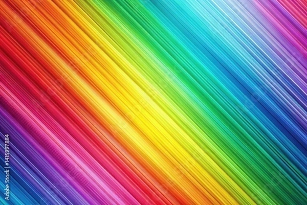 Fototapeta Rainbow Motion Stripes in Diagonal Flow