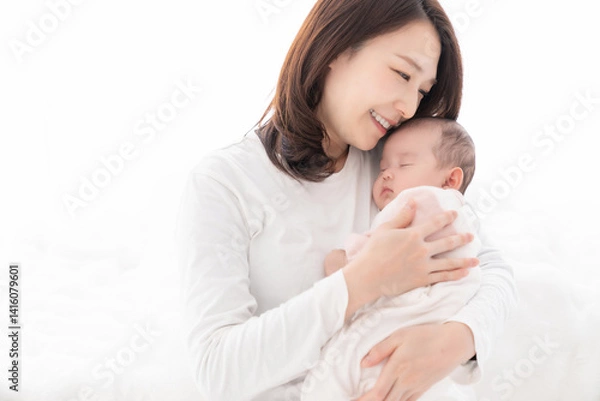 Fototapeta お母さんと赤ちゃん