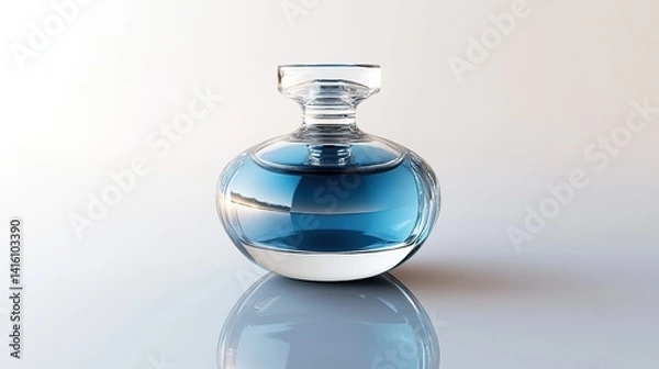 Fototapeta perfume bottle isolated on white