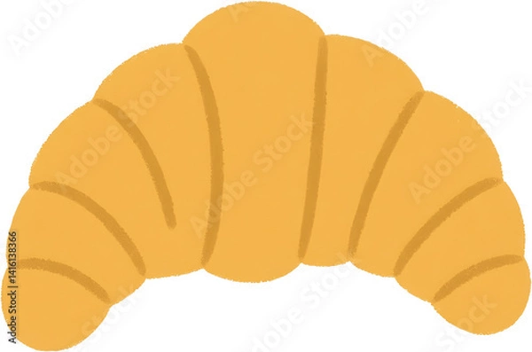 Obraz croissant vector illustration