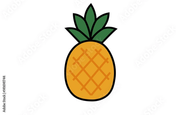 Fototapeta Pineapple vector image