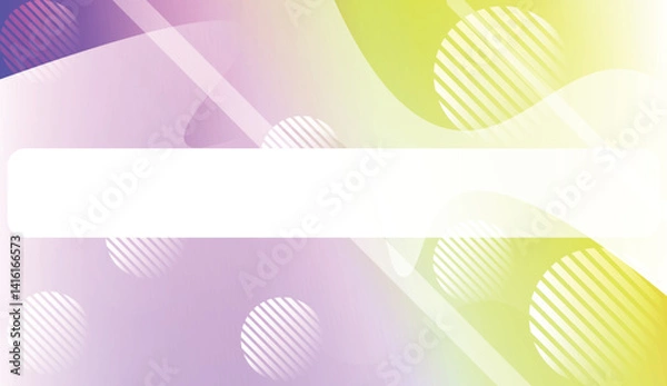 Fototapeta Template Background With Wave Geometric Shape, Lines, Circle. For Design, Presentation, Business. Vector Illustration