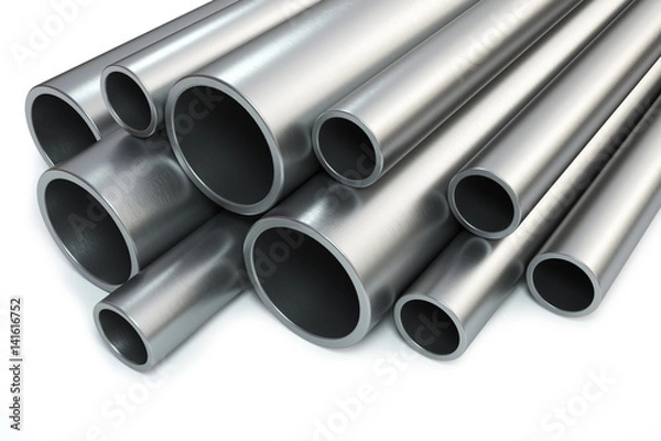 Obraz Heap steel pipes