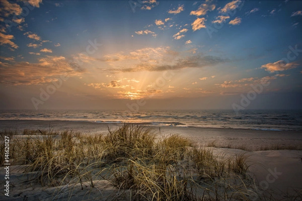 Fototapeta Silent evening caressing sun rays