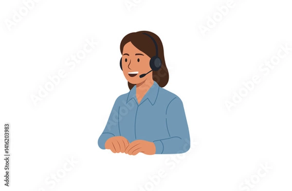 Fototapeta receptionist vector image