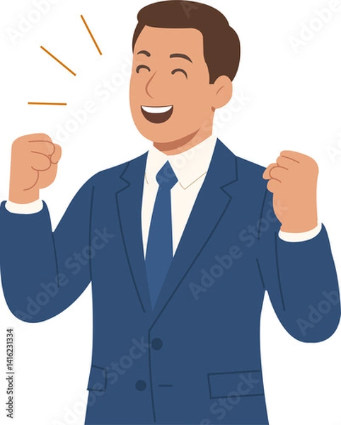 Fototapeta business man drawing