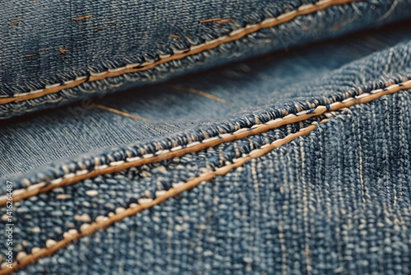 Obraz blue jeans with seam