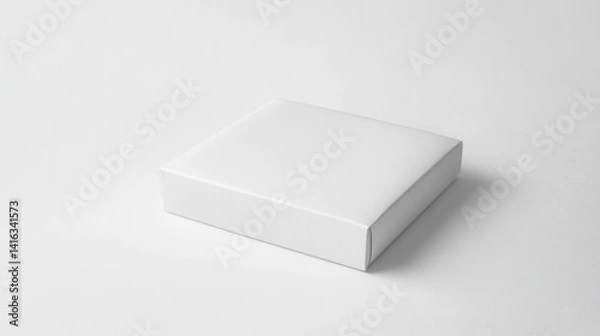 Obraz Blank white box on a white background