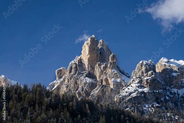 Fototapeta Summit in Val di Fassa Dolomites