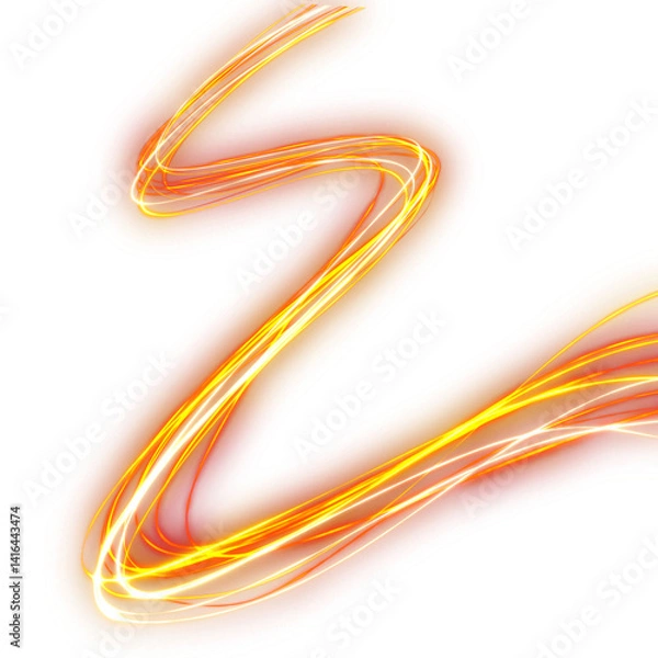 Fototapeta High Tech Energy Neon Lines Abstract