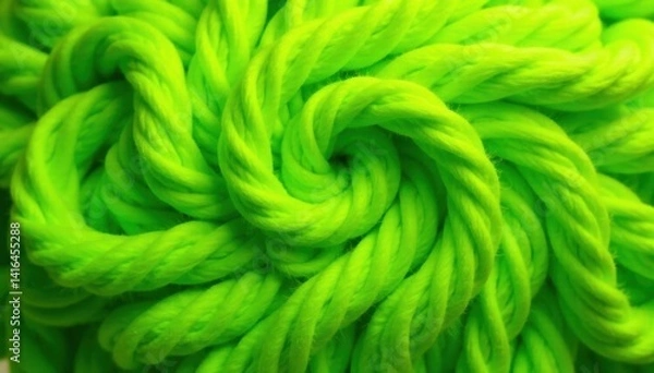 Obraz Intricate swirls, vibrant lime green fur texture, natural, emerald, generative