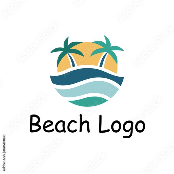 Fototapeta Beach Logo