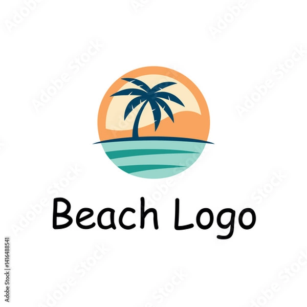 Fototapeta Beach Logo
