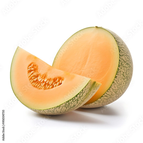Fototapeta melon isolated on white background