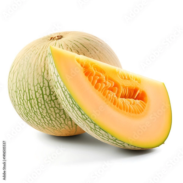 Fototapeta melon isolated on white background