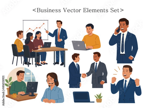 Fototapeta Business Vector Elements Set