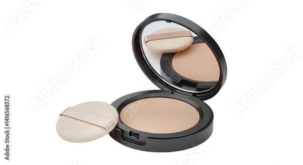 Obraz Compact Powder with Puffs and Mirror