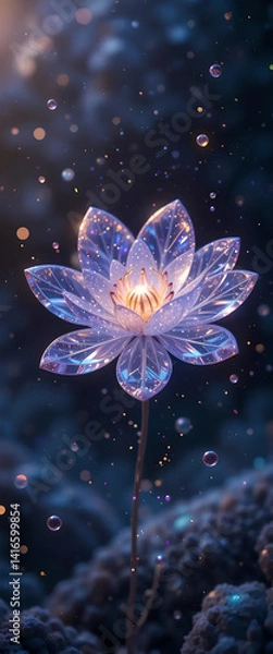 Obraz cosmic bloom 3D surrealism