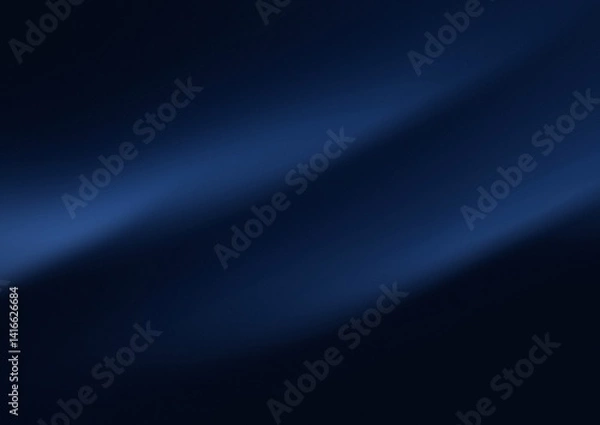 Obraz Abstract navy blue background with soft, flowing light and shadows, creating a modern elegant texture. This design provides depth and visual interest.