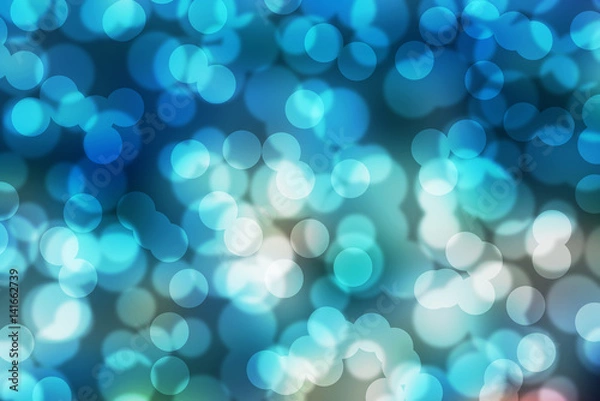 Obraz boken blue dark