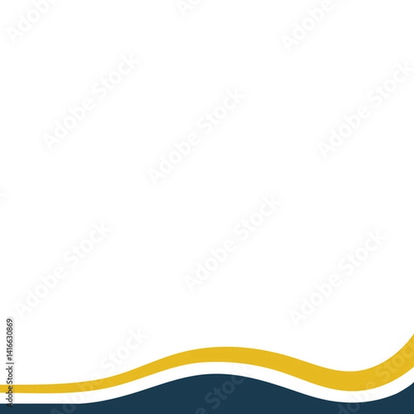 Obraz Curve Shape Footer