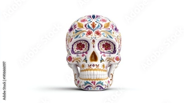 Obraz Ornate sugar skull