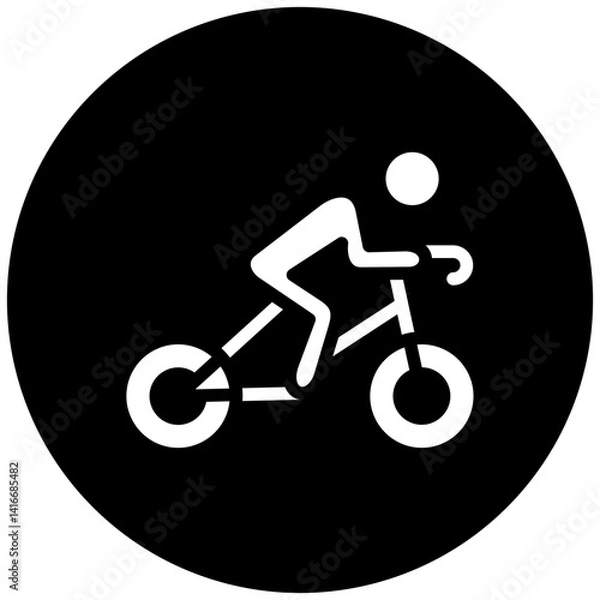 Fototapeta Cycling Icon Style