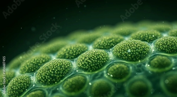 Obraz Green Cells with Bubbles