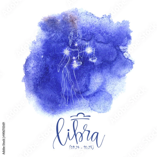 Fototapeta Astrology sign Libra