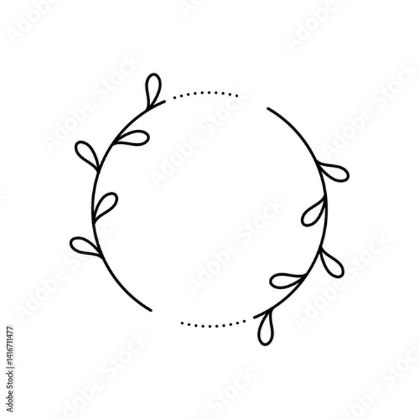 Obraz Flower Text Frame