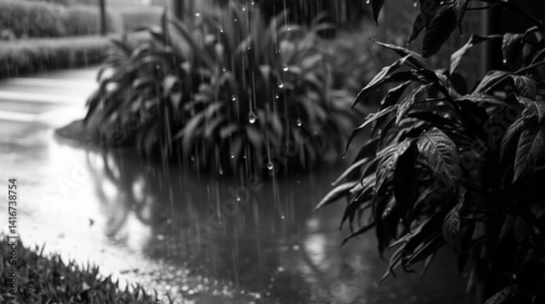 Obraz black and white abstract background