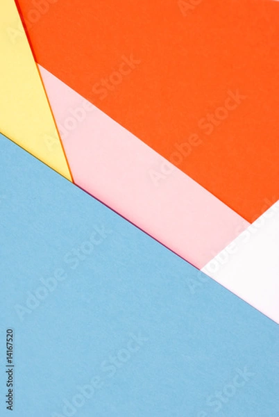 Obraz kolorowe kartki