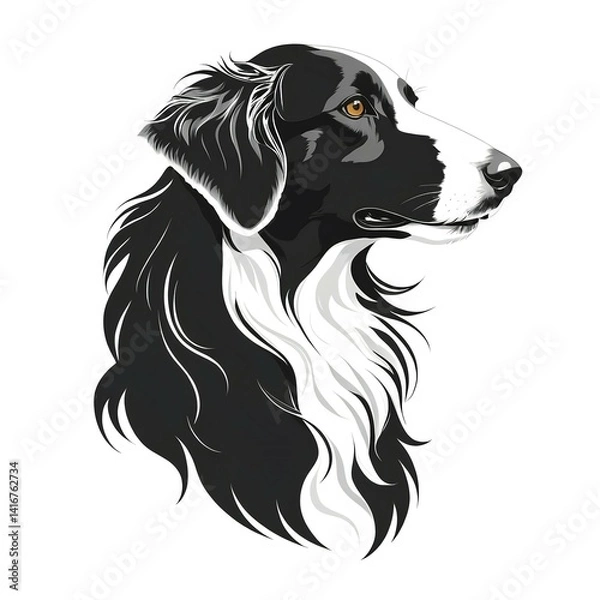 Fototapeta 上品な雰囲気のボルゾイ