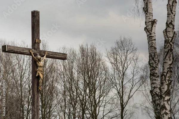 Obraz Jesus on the cross in Poland 