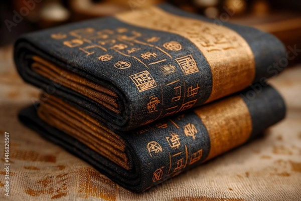 Obraz fabric woven from forgotten languages,