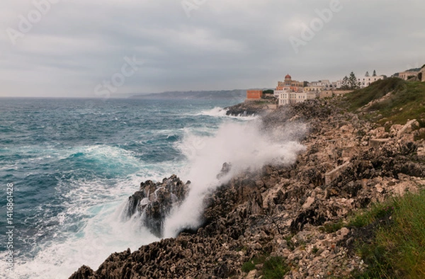 Obraz Santa Cesarea Terme - Salento - Mare in tempesta