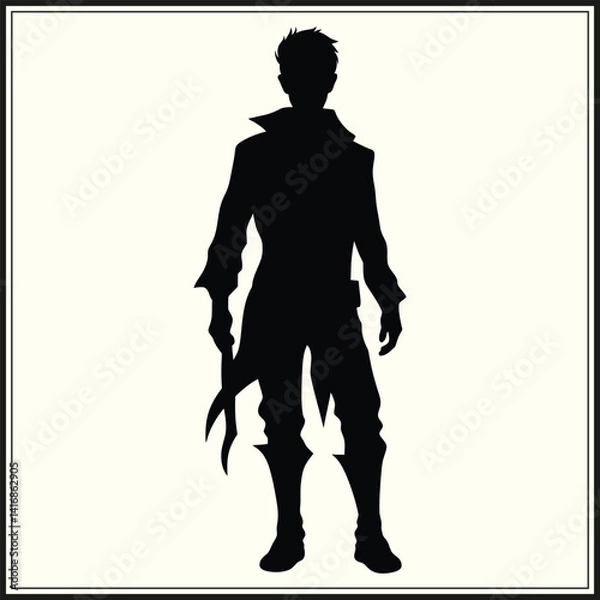 Fototapeta Silhouette of Elf, Holiday