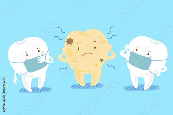 Obraz tooth with decay problem