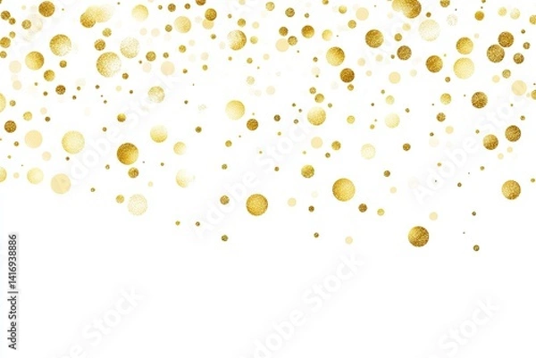 Obraz Abstract background with falling golden confetti