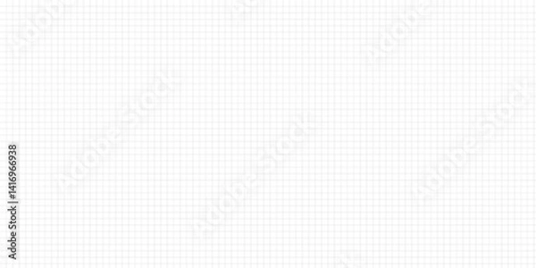 Obraz Graph grid paper background. Notebook line math texture. Vector school sheet page