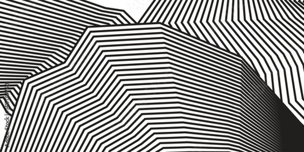 Obraz luxury black background line pattern cool simple