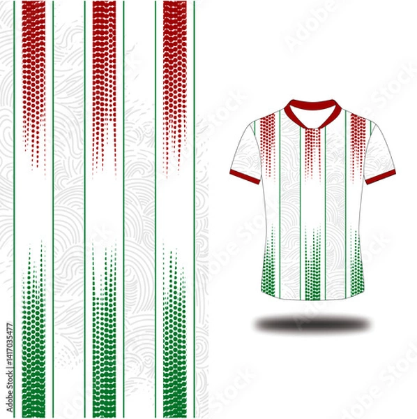 Obraz kit sport jersey abstract white pattern design